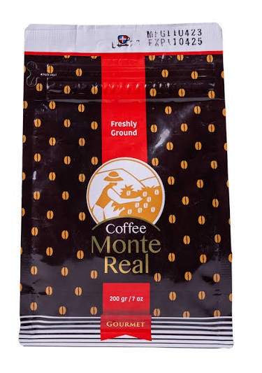 Mockup of South Indian Filter Blend coffee bag from Tamil Nadu-Based Coffee Co